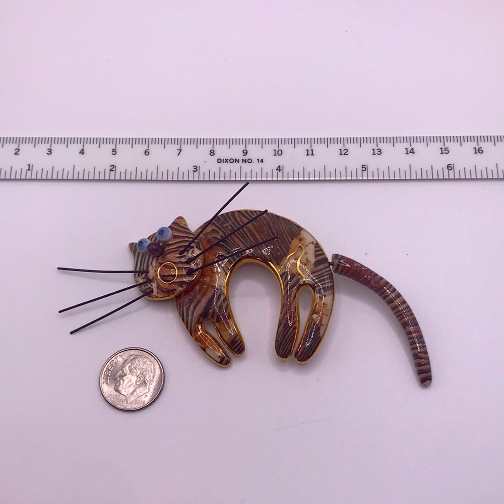Vintage Cynthia Chuang Whimsical Cat pin